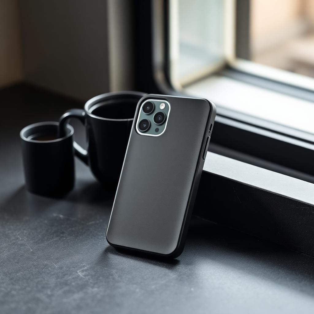 AC7 phone case on iPhone 16 Pro — lifestyle